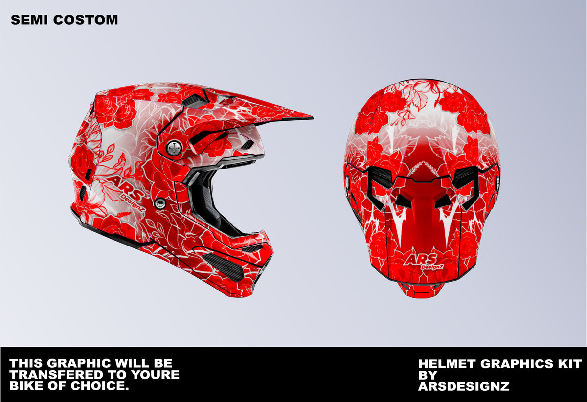 FLOWERS - HELMET GRAPHICS
