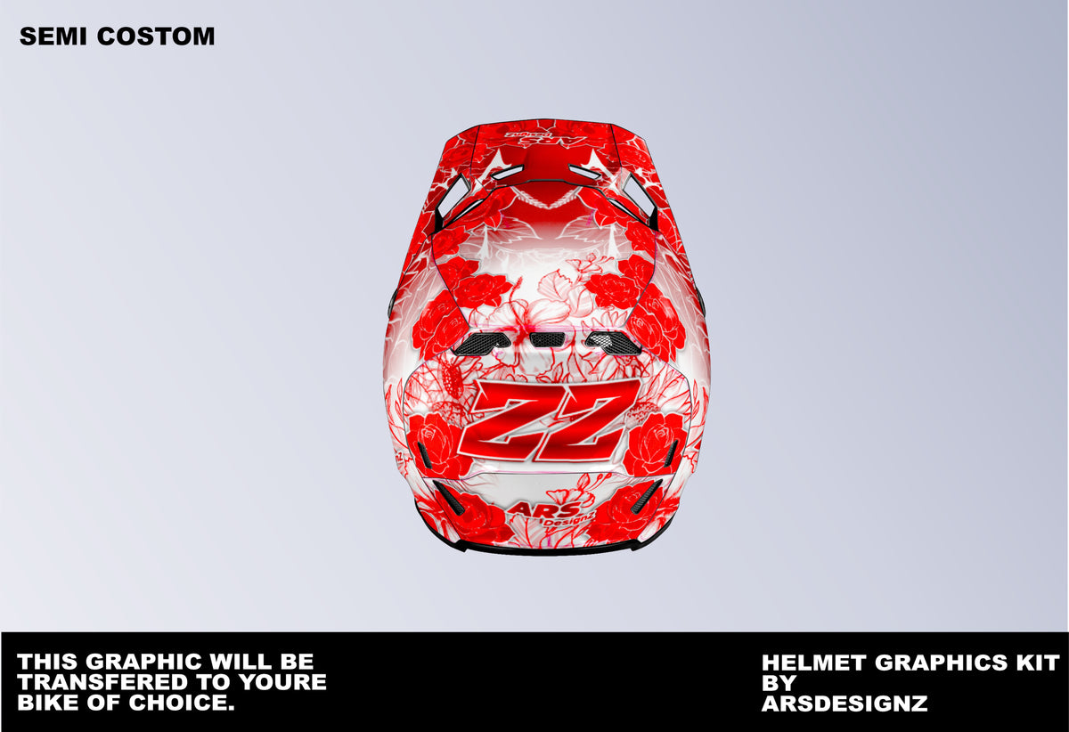 FLOWERS - HELMET GRAPHICS